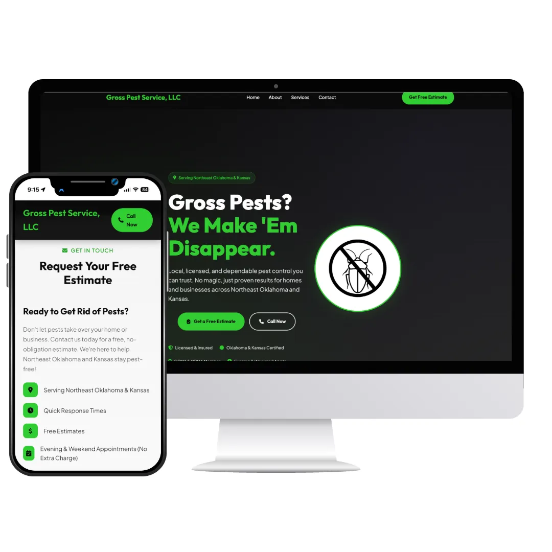 Gross Pest Services Website